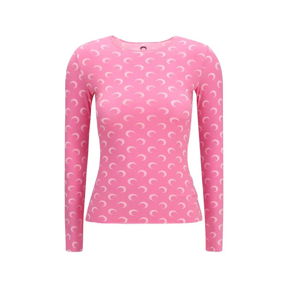 Marine Serre Sample Sale | Marine Serre Multicolor Polyamide Long Sleeve T-Shirt - | Designer outlet