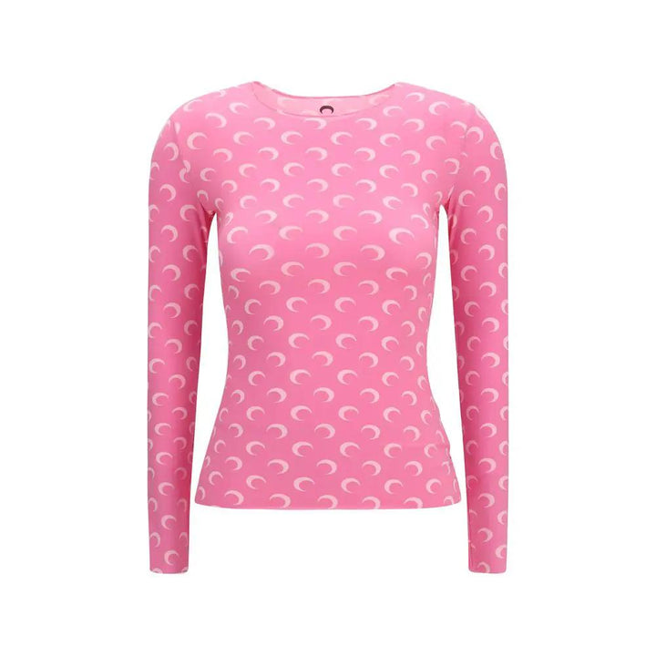 Marine Serre Sample Sale | Marine Serre Multicolor Polyamide Long Sleeve T-Shirt - | Designer outlet
