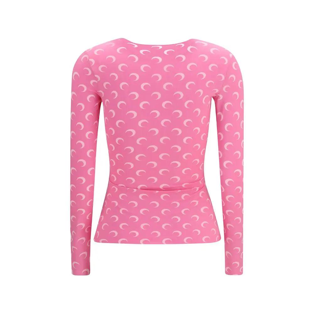 Marine Serre Sample Sale | Marine Serre Multicolor Polyamide Long Sleeve T-Shirt - | Designer outlet