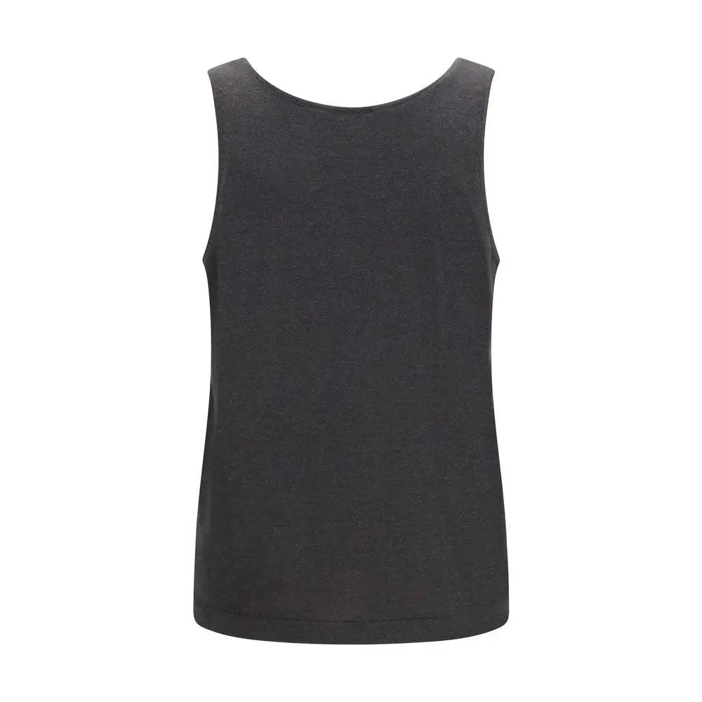 Brunello Cucinelli Sample Sale | Brunello Cucinelli Gray Cashmere Sleeveles T-Shirt - | Designer outlet