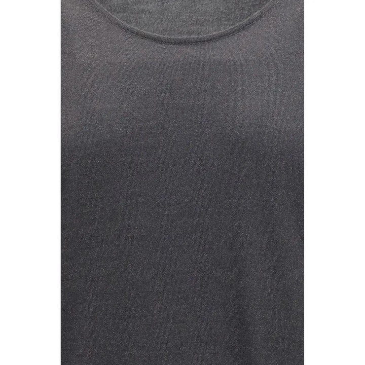 Brunello Cucinelli Sample Sale | Brunello Cucinelli Gray Cashmere Sleeveles T-Shirt - | Designer outlet