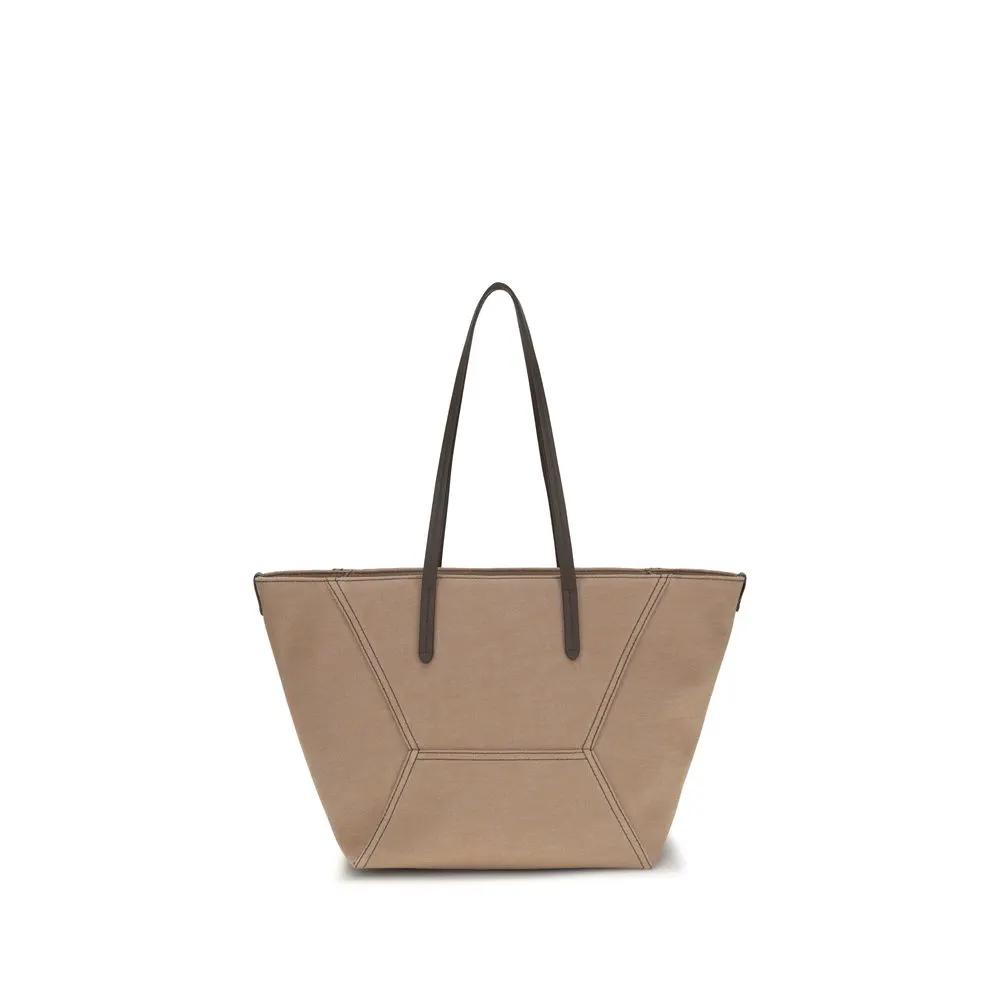 Brunello Cucinelli Sample Sale | Brunello Cucinelli Beige Cotton Handbag - | Designer outlet