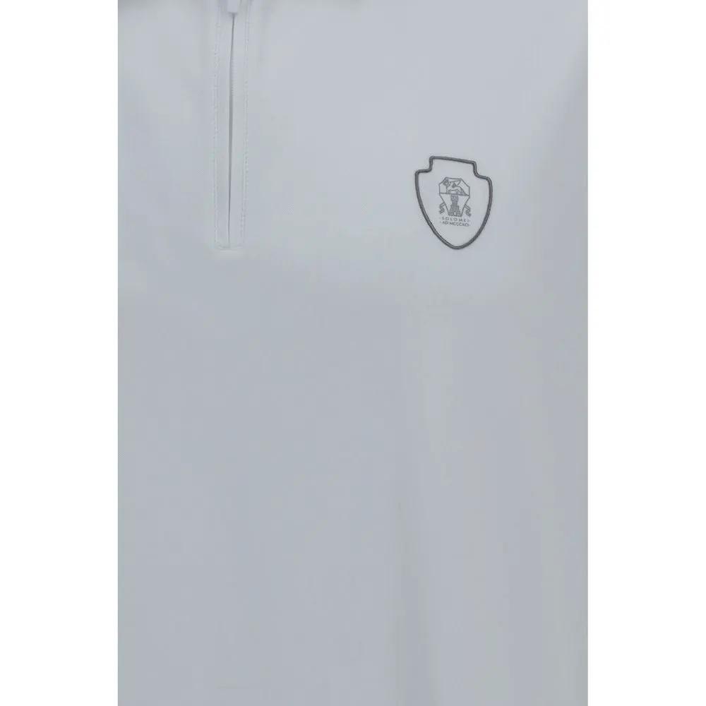 Brunello Cucinelli Sample Sale | Brunello Cucinelli White Polyamide Polo Shirt - | Designer outlet