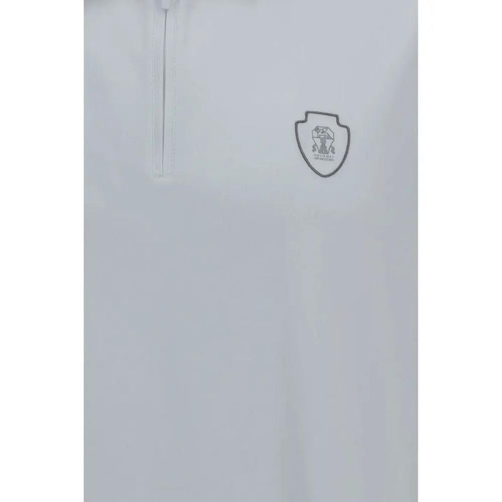 Brunello Cucinelli Sample Sale | Brunello Cucinelli White Polyamide Polo Shirt - | Designer outlet
