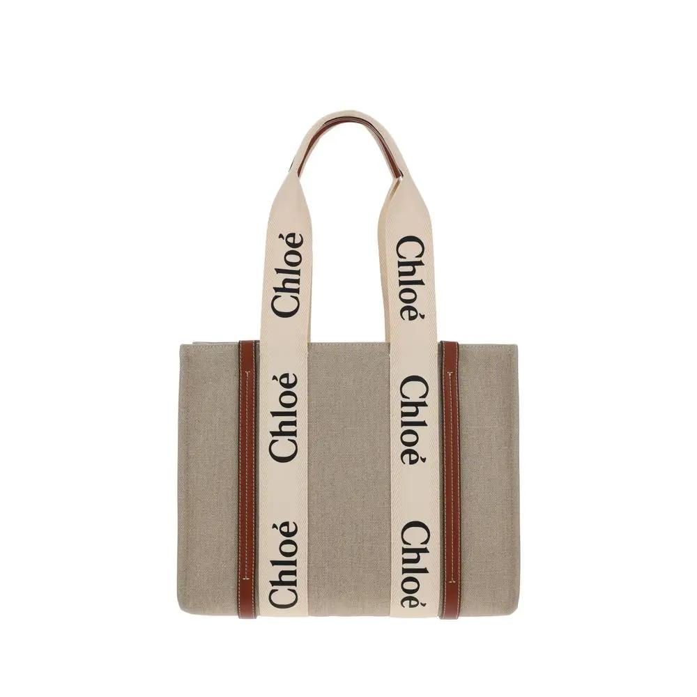 Chloé Sample Sale | Chloé Beige Linen Handbag - | Designer outlet