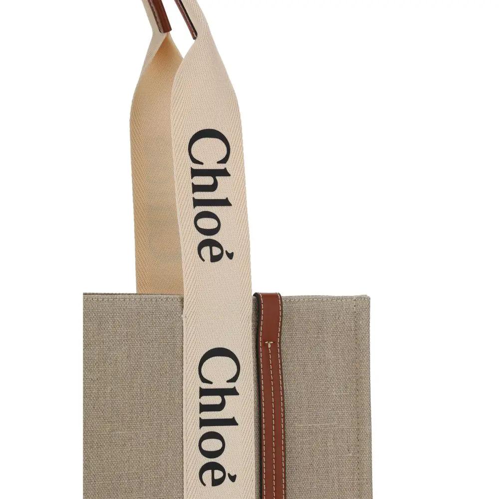 Chloé Sample Sale | Chloé Beige Linen Handbag - | Designer outlet