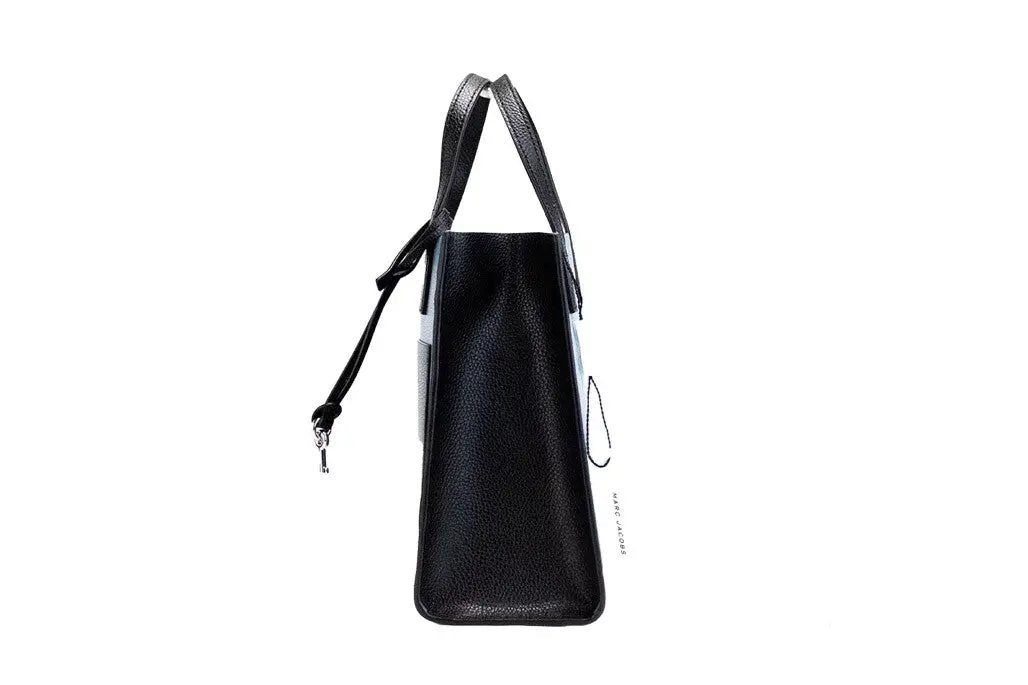 Marc Jacobs Grind Mini Blue Heaven Colorblock Leather Tote Crossbody Bag Purse