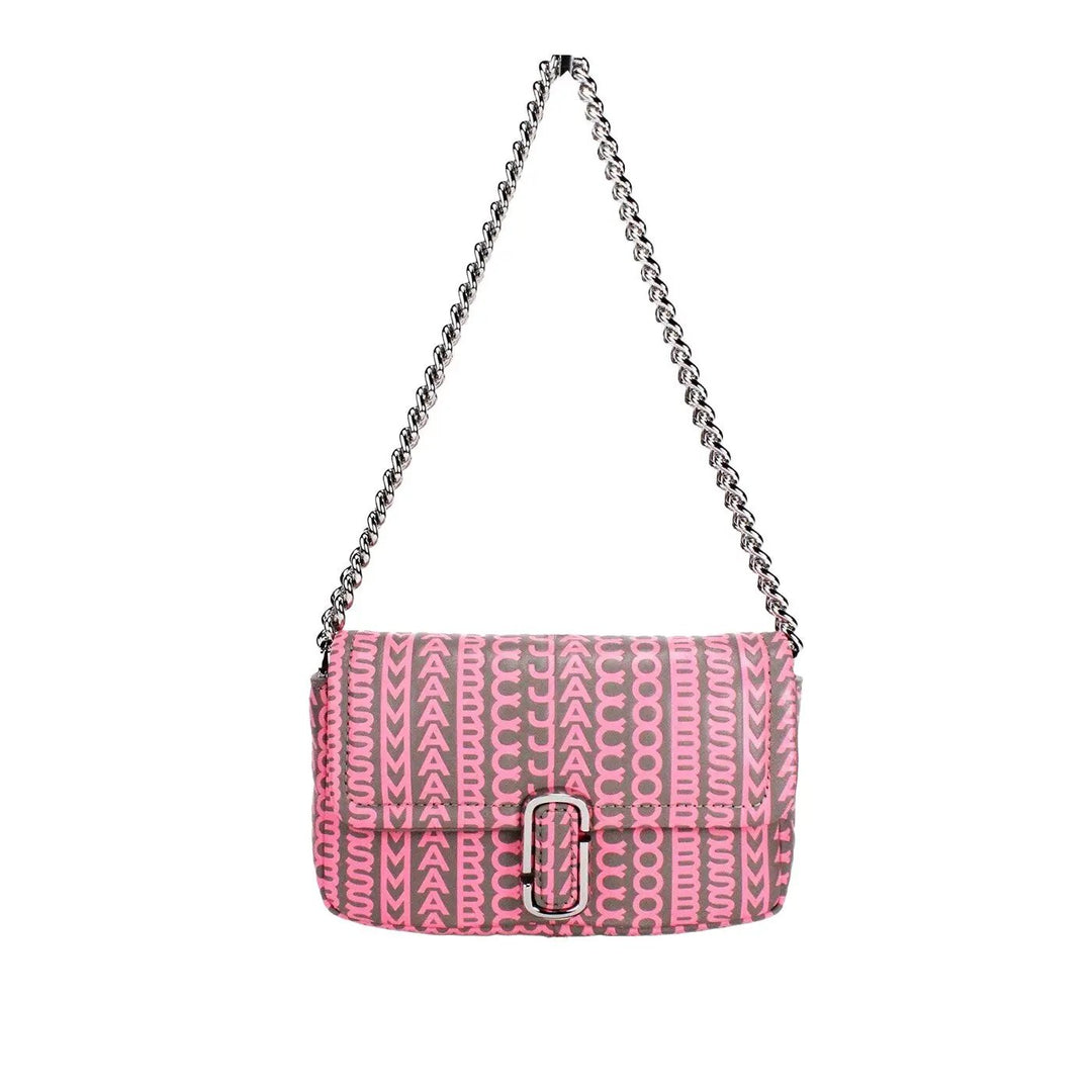 Marc Jacobs Sample Sale | Marc Jacobs Neon Pink The Monogram Leather J Marc Mini Shoulder Bag Crossbody - | Designer outlet