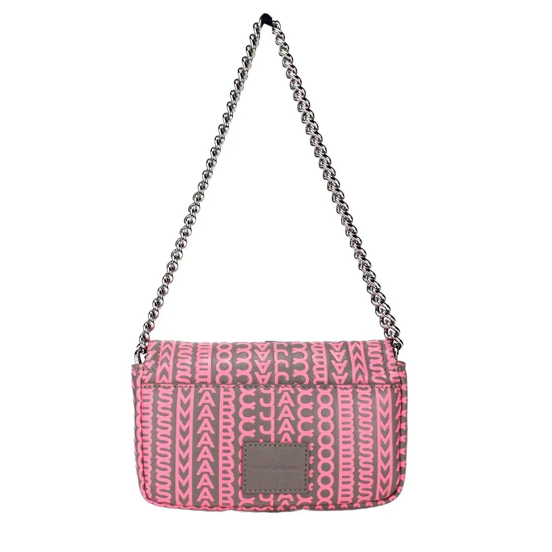 Marc Jacobs Sample Sale | Marc Jacobs Neon Pink The Monogram Leather J Marc Mini Shoulder Bag Crossbody - | Designer outlet