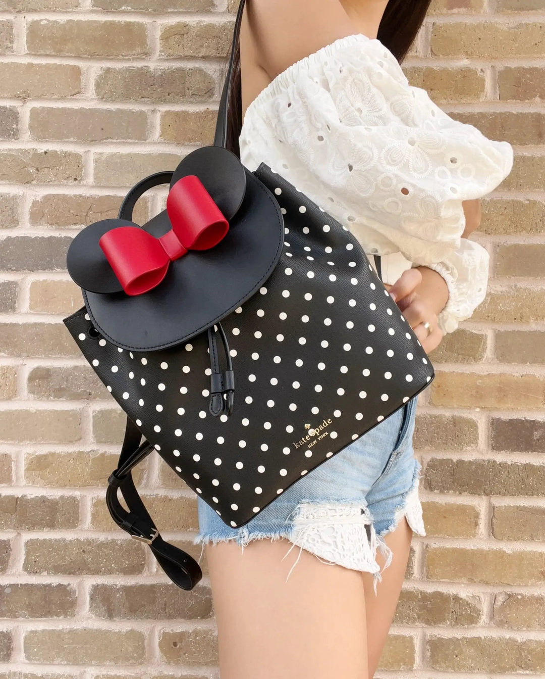 black leather minnie mouse backpack Loungefly Textured Pebble Mini 3D Ears & Bow Carry your favorite Disney character with you wherever you go with this mini Minnie Mouse backpack Disney Loungefly Minnie Mouse Bow