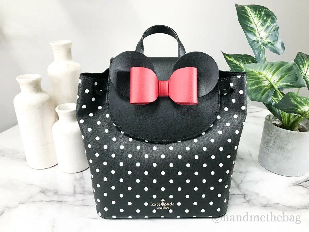 Kate Spade K4642 Disney X New York Minnie Mouse Backpack in Black Multi
