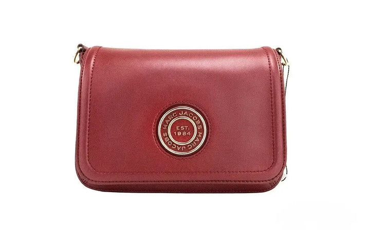 Marc Jacobs Sample Sale | Marc Jacobs Medium Metal Signet Syrah Smooth Leather Flap Crossbody Purse Bag - | Designer outlet