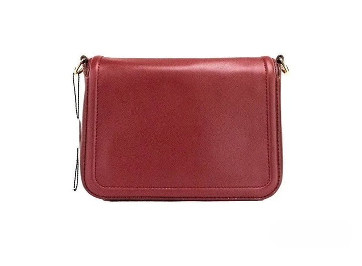 Marc Jacobs Sample Sale | Marc Jacobs Medium Metal Signet Syrah Smooth Leather Flap Crossbody Purse Bag - | Designer outlet