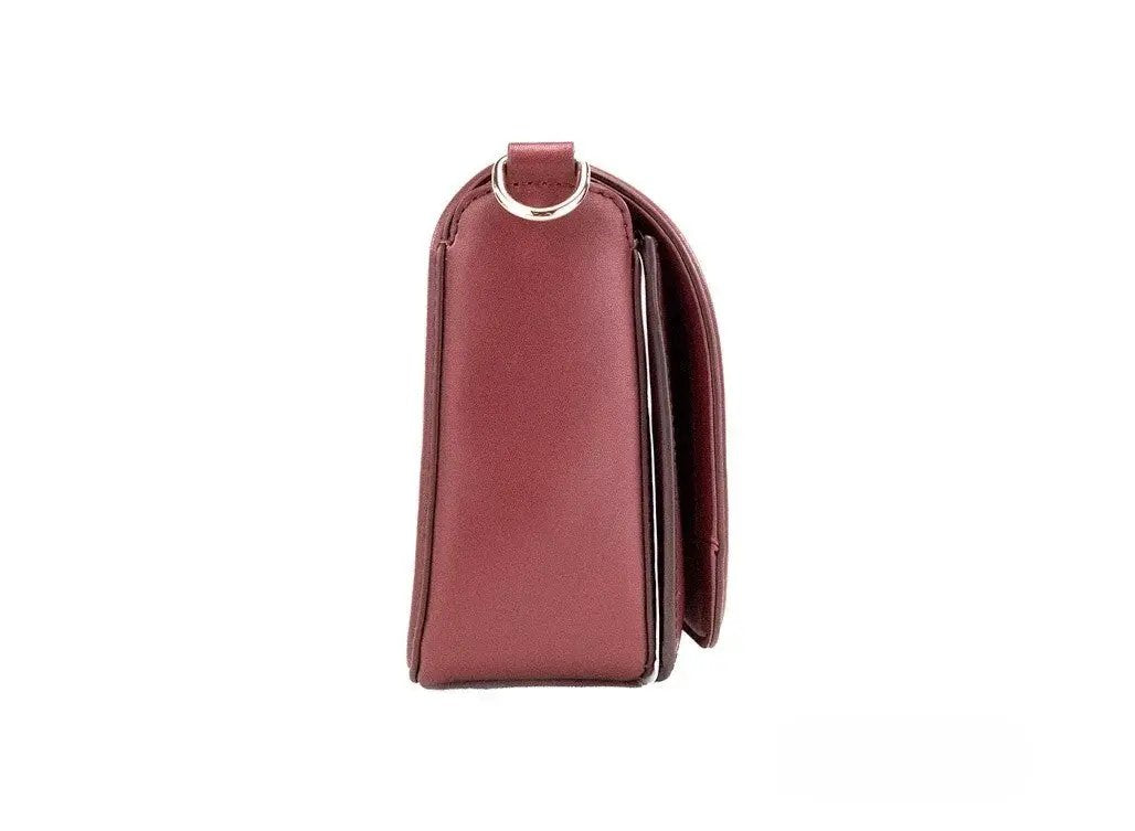 Marc Jacobs Sample Sale | Marc Jacobs Medium Metal Signet Syrah Smooth Leather Flap Crossbody Purse Bag - | Designer outlet