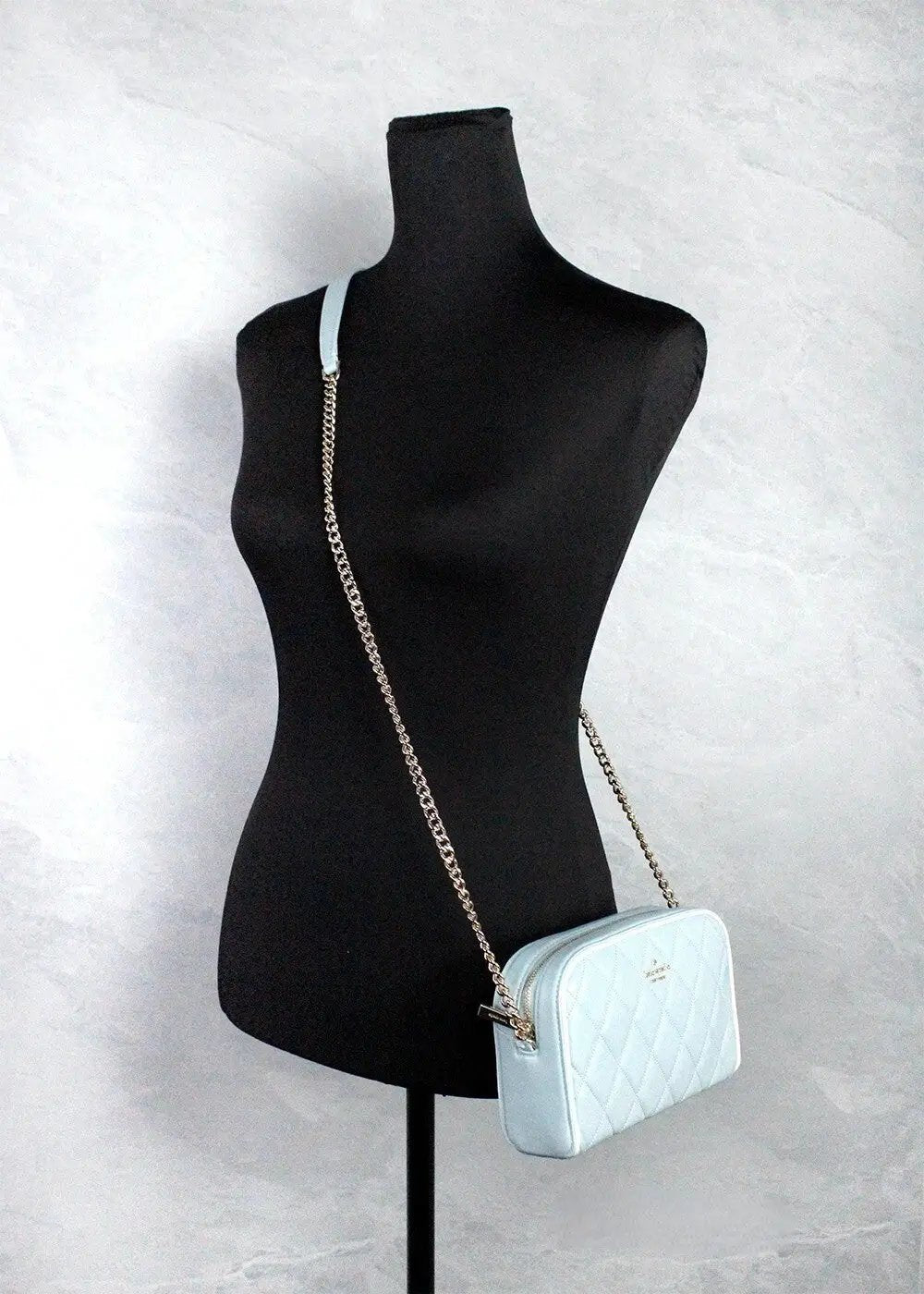 Kate Spade Carey Mini Wild Sage Quilted Smooth Leather Camera Crossbody Bag