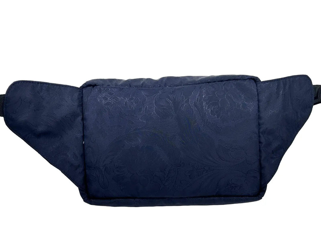 Versace Sample Sale | Versace Medusa Navy Nylon Belt Bag Waist Fanny Pack Purse - | Designer outlet