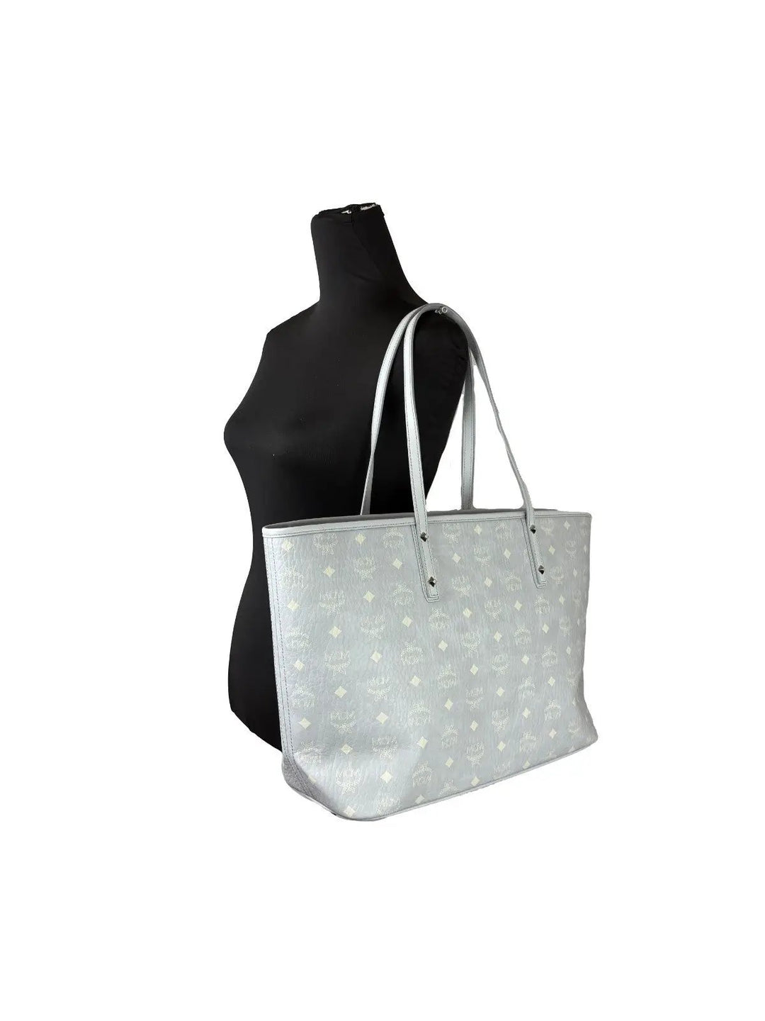 MCM Aren Leather Shoulder Tote Bag