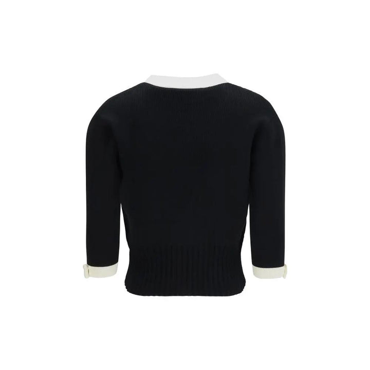 Valentino Sample Sale | Valentino Black Cotton Cardigan - | Designer outlet