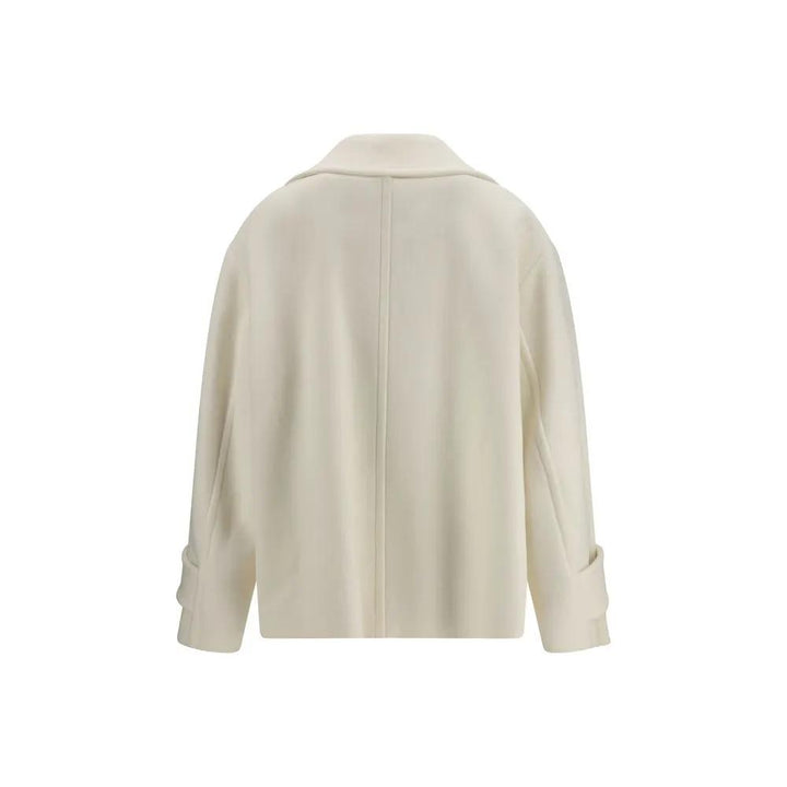 Chloé Sample Sale | Chloé White Wool Oves Aries Coat - | Designer outlet