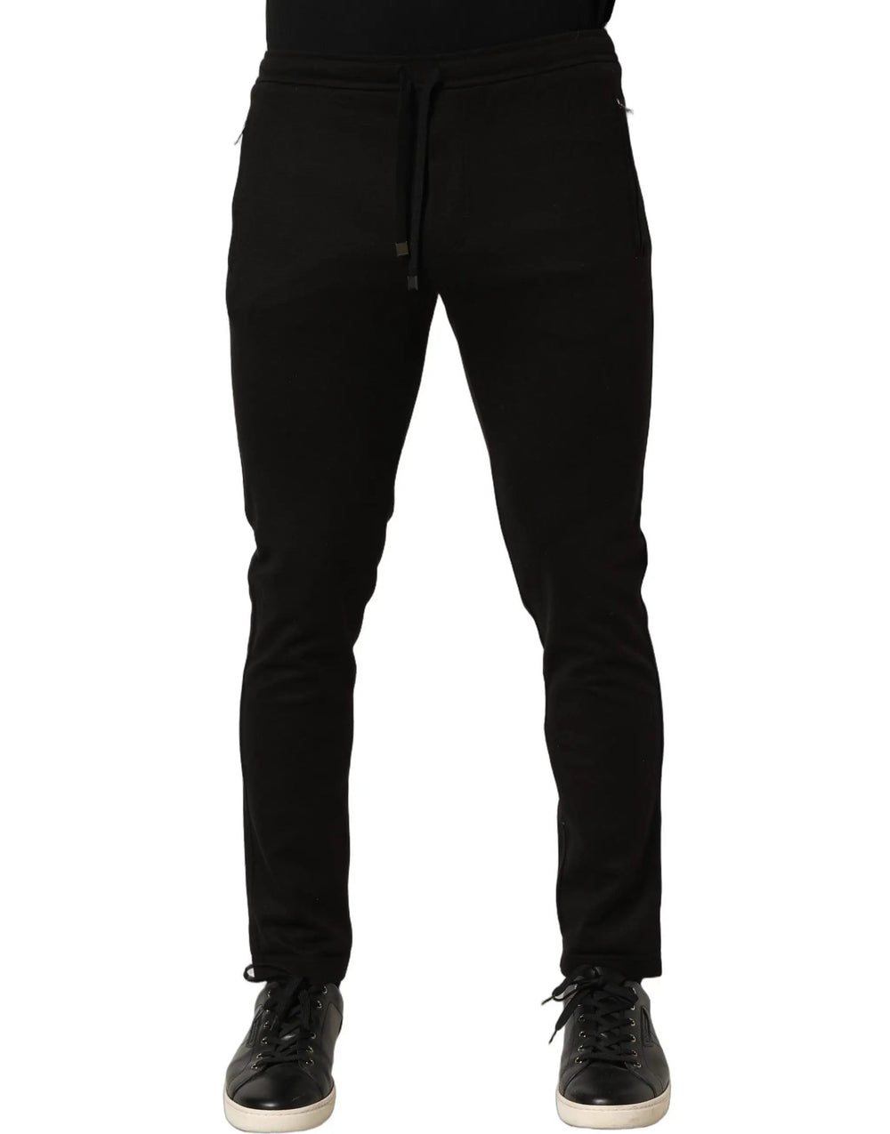 Dolce & Gabbana Sample Sale | Dolce & Gabbana Black Wool Jogger Men Sweatpants Trouser Pants - | Designer outlet