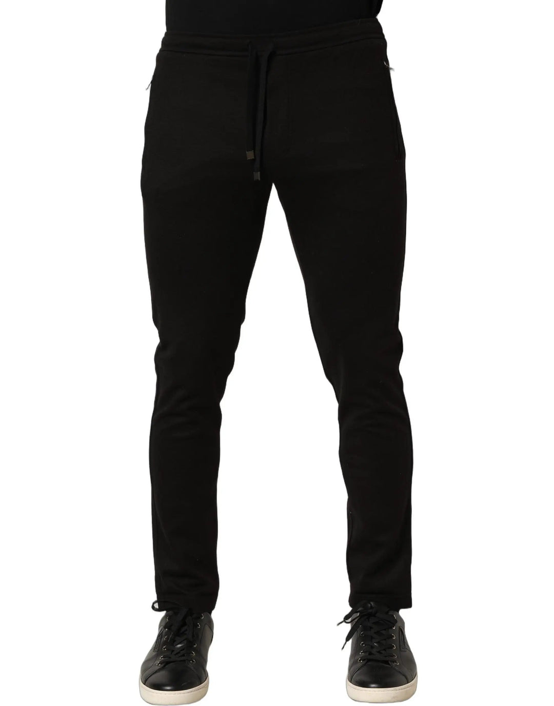 Dolce & Gabbana Sample Sale | Dolce & Gabbana Black Wool Jogger Men Sweatpants Trouser Pants - | Designer outlet