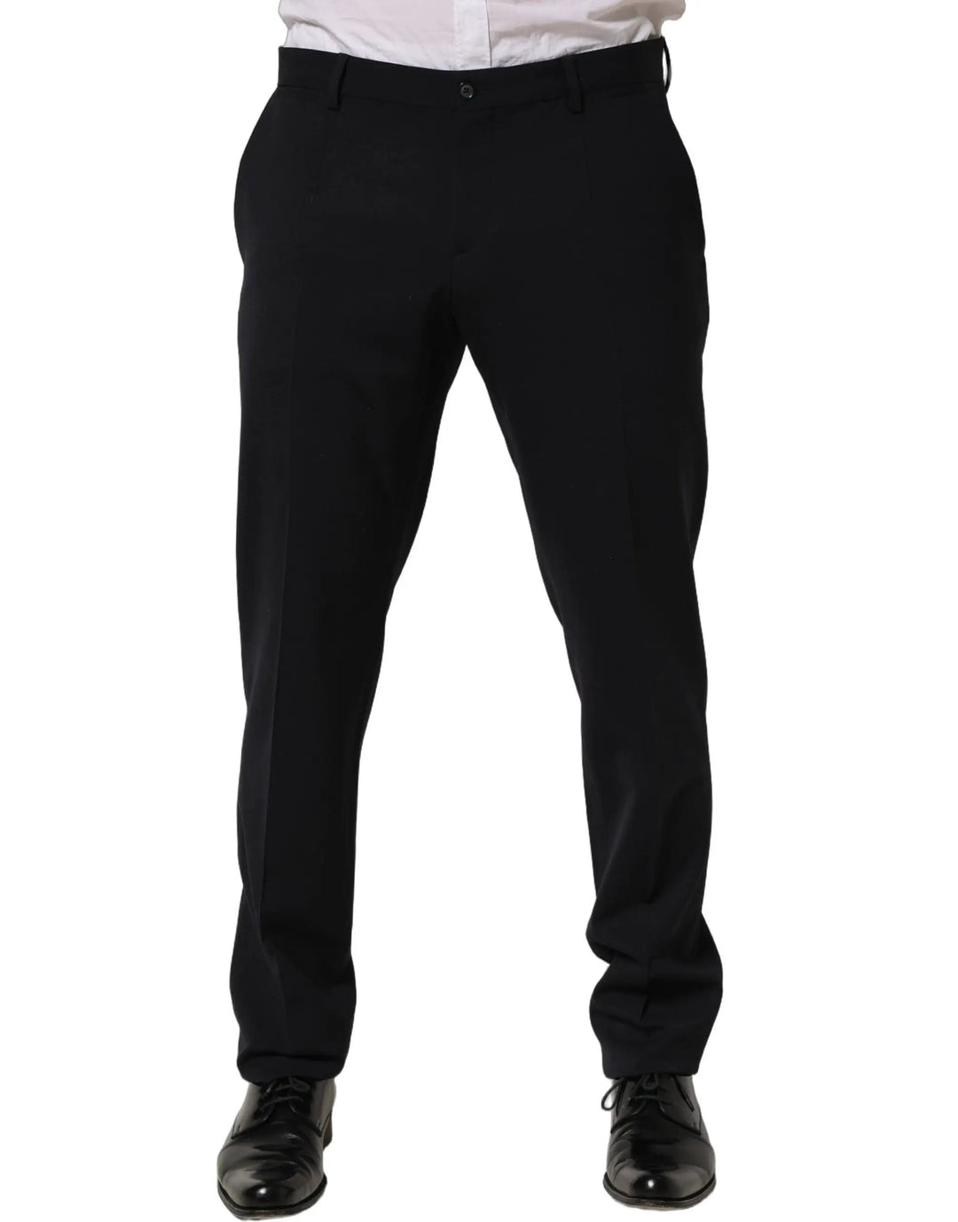 Dolce & Gabbana Sample Sale | Dolce & Gabbana Black Wool Tapered Leg Dress Trouser Pants - | Designer outlet