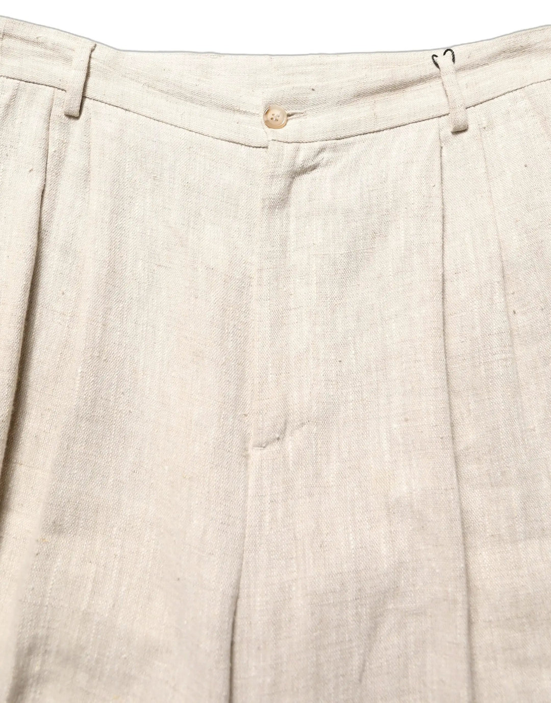 Dolce &amp; Gabbana Sample Sale | Dolce &amp; Gabbana Beige Linen Tapered Men Dress Trouser Pants - | Designer outlet