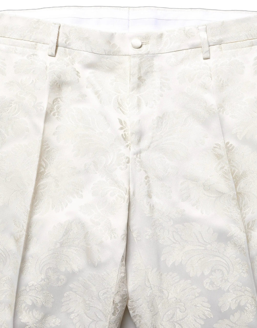 Dolce &amp; Gabbana Sample Sale | Dolce &amp; Gabbana White Floral Men Dress Formal Trouser Pants - | Designer outlet