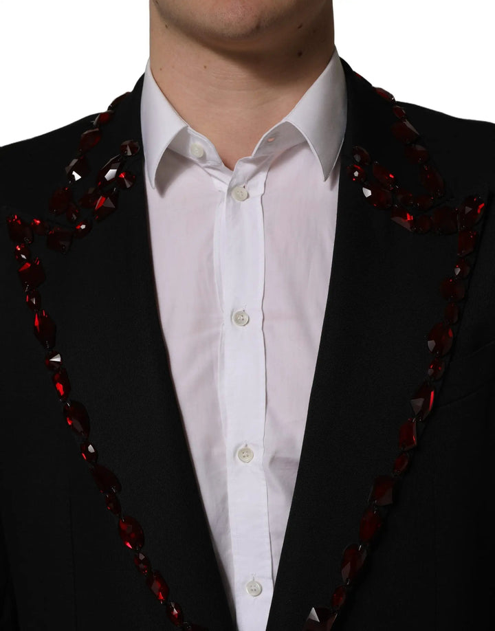 Dolce &amp; Gabbana Sample Sale | Dolce &amp; Gabbana Black Crystal Embellished 2 Piece Suit - | Designer outlet