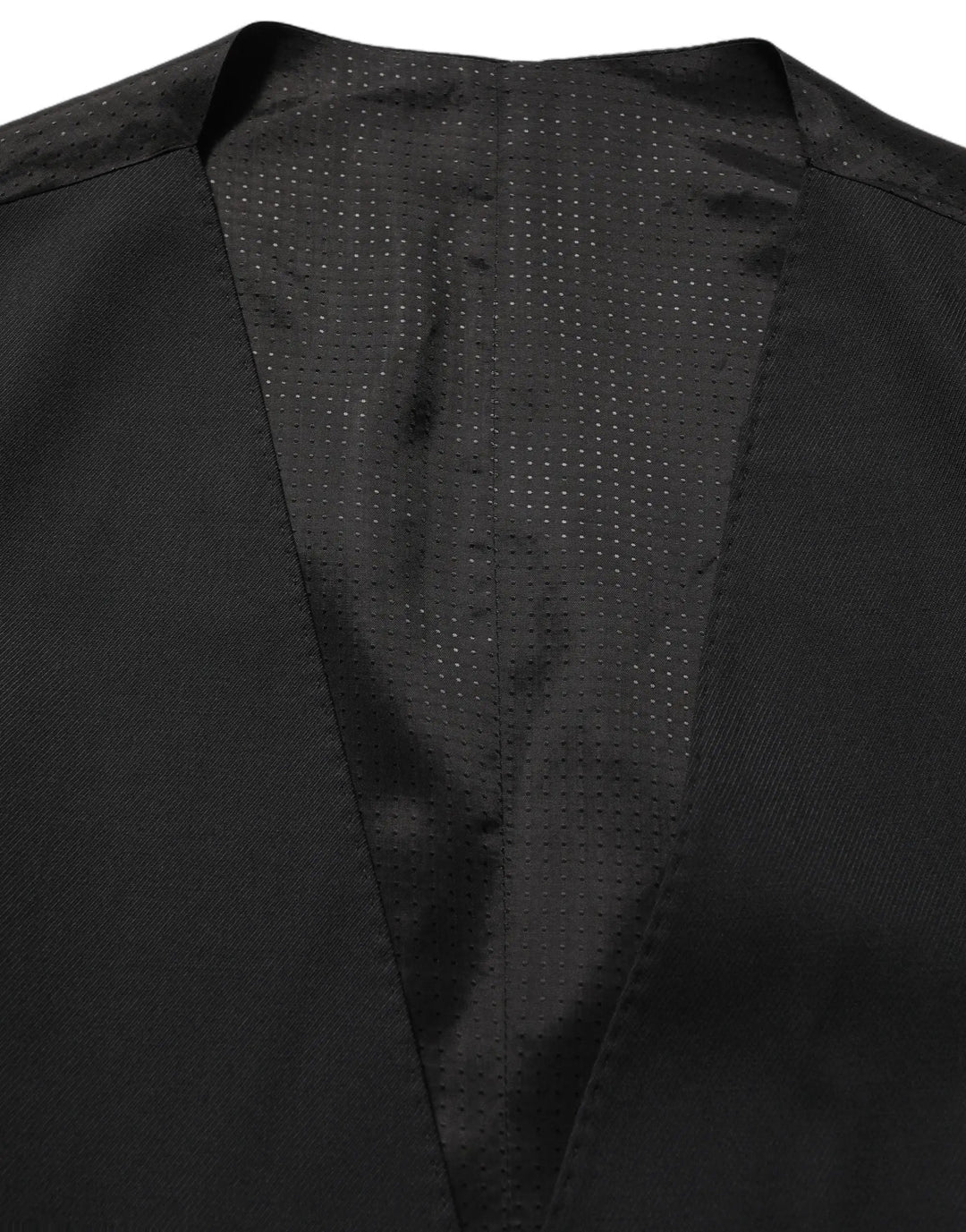 Dolce &amp; Gabbana Sample Sale | Dolce &amp; Gabbana Black Single Breasted Men Waistcoat Vest - | Designer outlet