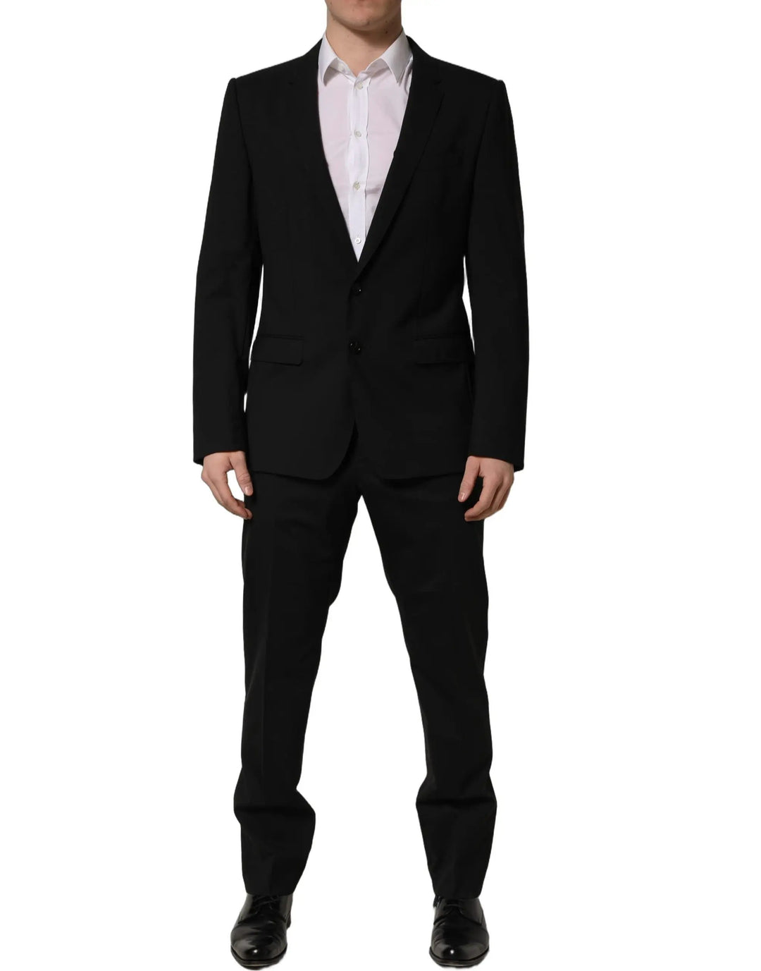 Dolce & Gabbana Sample Sale | Dolce & Gabbana Black Wool Slim Fit Formal 2 Piece Men Suit - | Designer outlet