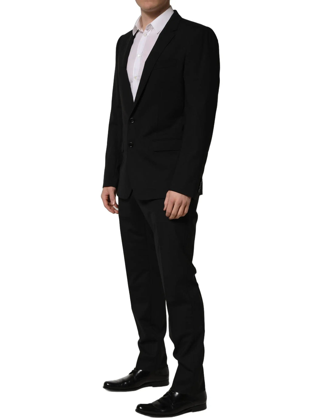 Dolce &amp; Gabbana Sample Sale | Dolce &amp; Gabbana Black Wool Slim Fit Formal 2 Piece Men Suit - | Designer outlet