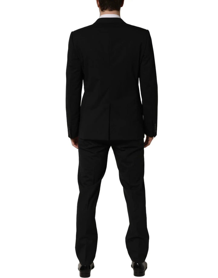 Dolce &amp; Gabbana Sample Sale | Dolce &amp; Gabbana Black Wool Slim Fit Formal 2 Piece Men Suit - | Designer outlet