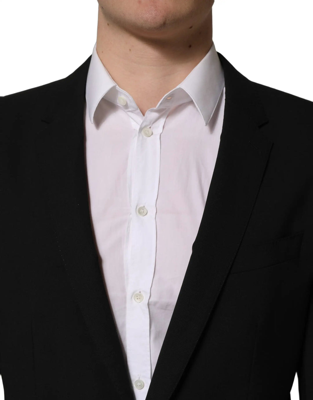 Dolce &amp; Gabbana Sample Sale | Dolce &amp; Gabbana Black Wool Slim Fit Formal 2 Piece Men Suit - | Designer outlet