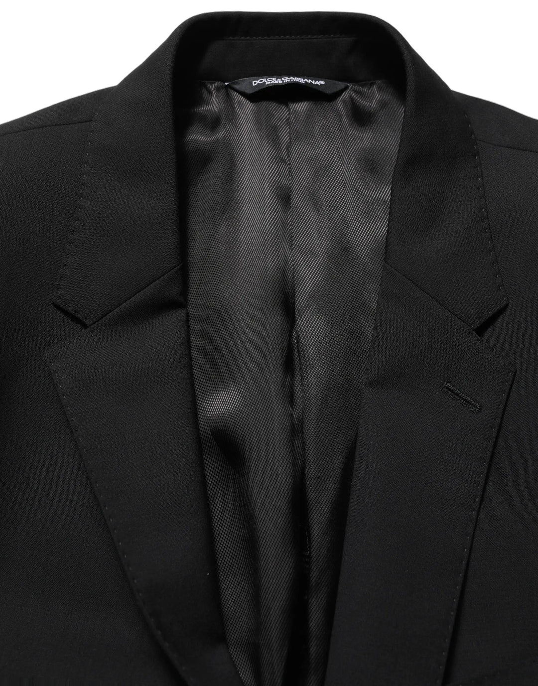 Dolce &amp; Gabbana Sample Sale | Dolce &amp; Gabbana Black Wool Slim Fit Formal 2 Piece Men Suit - | Designer outlet