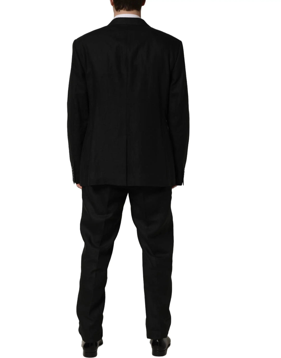 Dolce &amp; Gabbana Sample Sale | Dolce &amp; Gabbana Black Linen Slim Fit Formal 2 Piece Suit - | Designer outlet