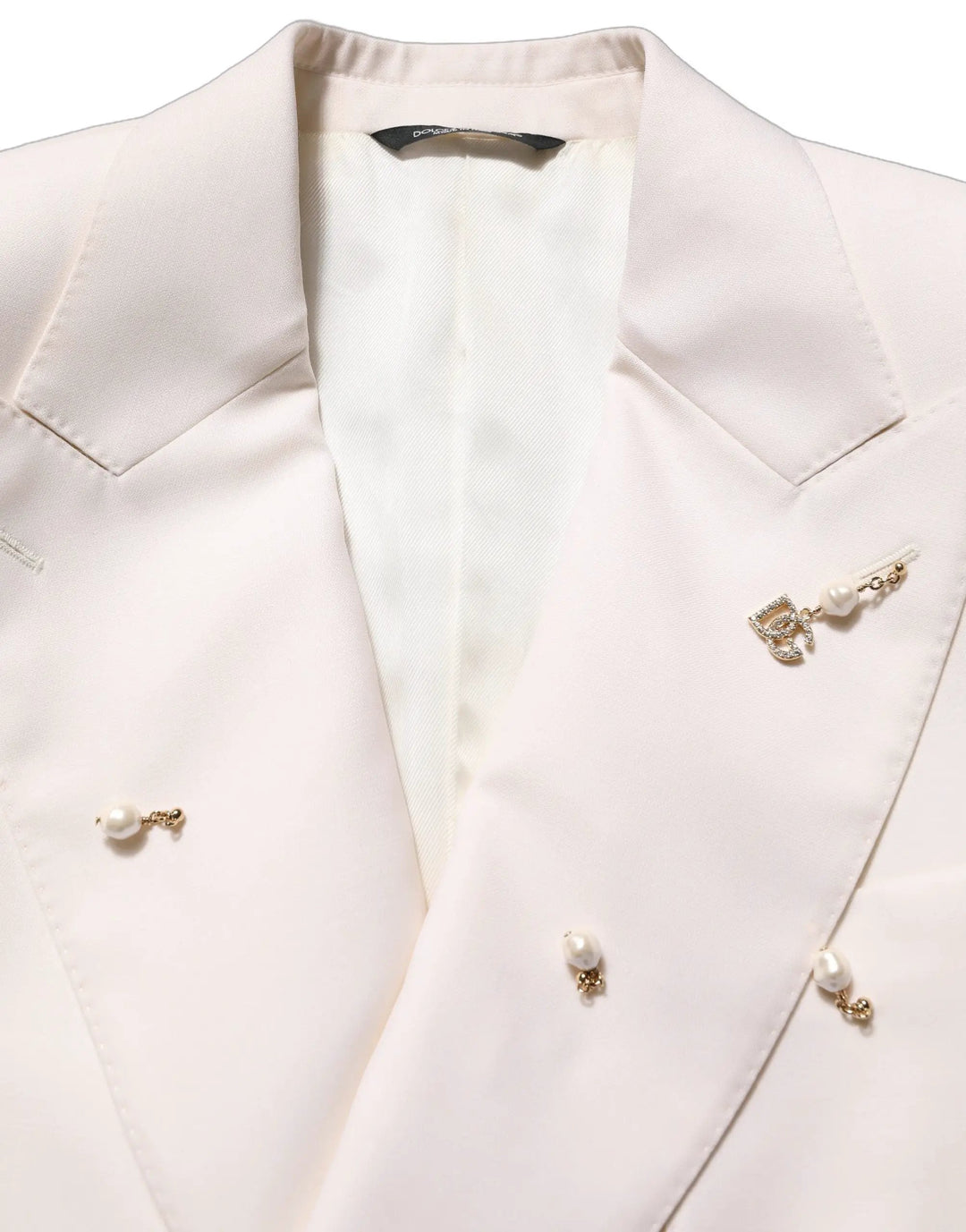 Dolce &amp; Gabbana Sample Sale | Dolce &amp; Gabbana White Wool Slim Fit Formal 2 Piece Men Suit - | Designer outlet