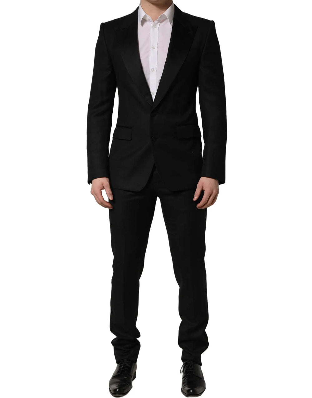 Dolce & Gabbana Sample Sale | Dolce & Gabbana Black Wool Slim Fit Formal 2 Piece Men Suit - | Designer outlet
