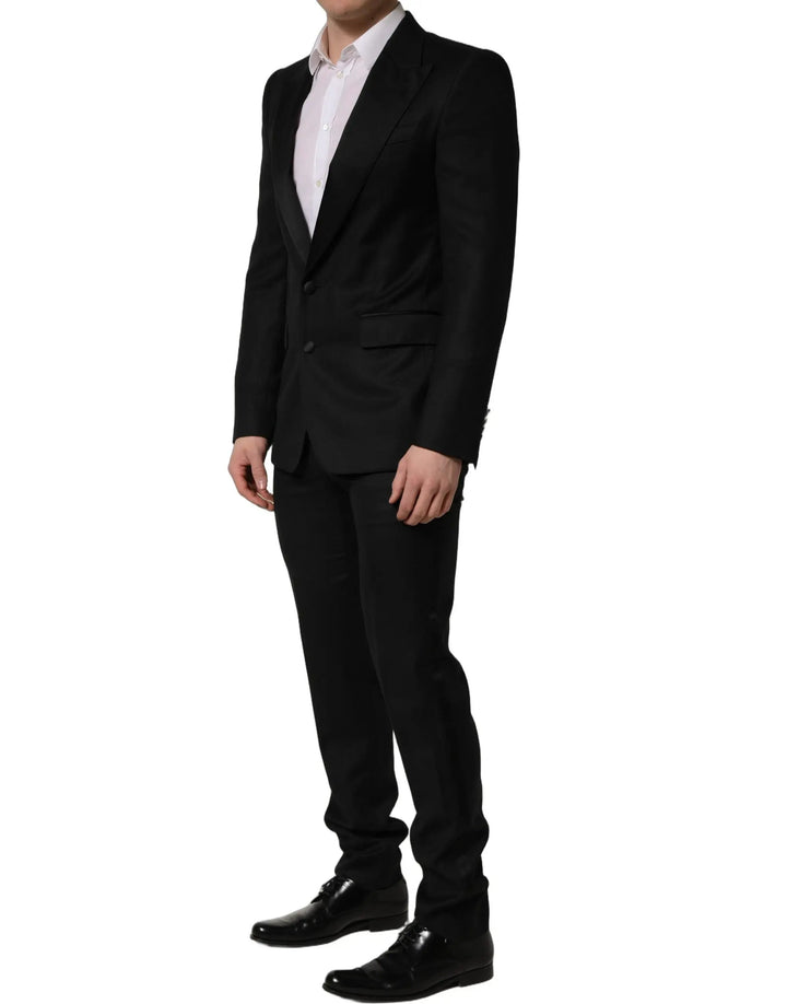 Dolce &amp; Gabbana Sample Sale | Dolce &amp; Gabbana Black Wool Slim Fit Formal 2 Piece Men Suit - | Designer outlet