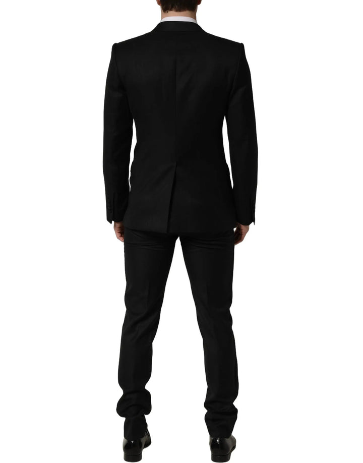 Dolce &amp; Gabbana Sample Sale | Dolce &amp; Gabbana Black Wool Slim Fit Formal 2 Piece Men Suit - | Designer outlet