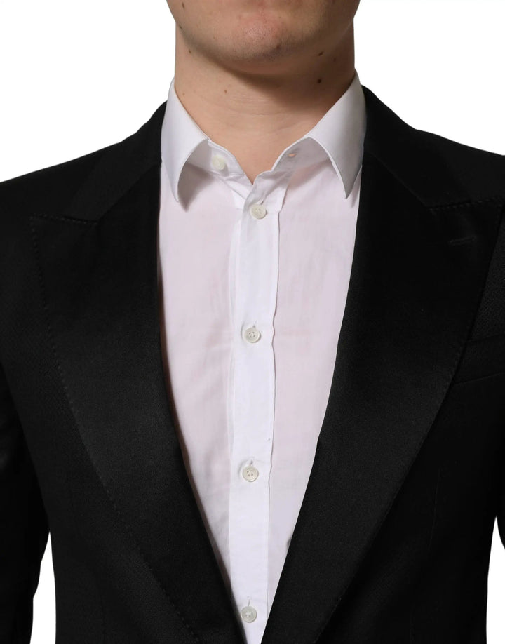Dolce &amp; Gabbana Sample Sale | Dolce &amp; Gabbana Black Wool Slim Fit Formal 2 Piece Men Suit - | Designer outlet