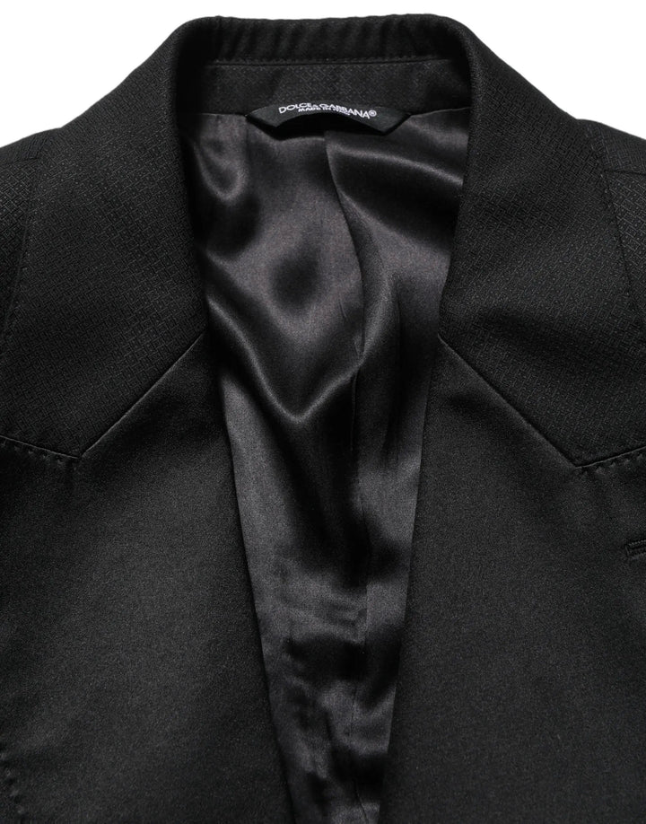 Dolce &amp; Gabbana Sample Sale | Dolce &amp; Gabbana Black Wool Slim Fit Formal 2 Piece Men Suit - | Designer outlet