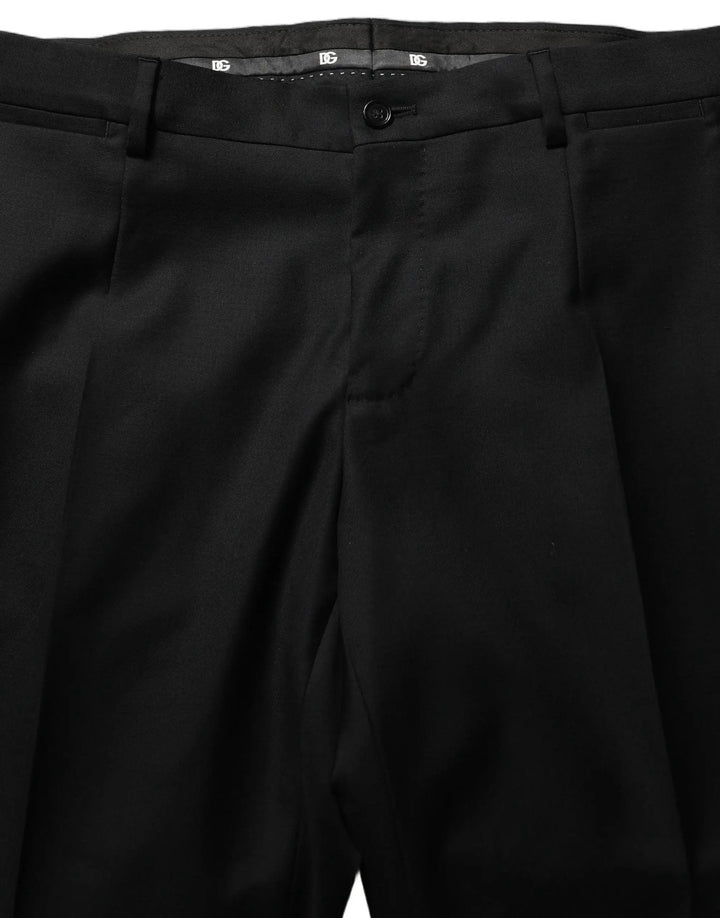Dolce &amp; Gabbana Sample Sale | Dolce &amp; Gabbana Black Wool Slim Fit Formal 2 Piece Men Suit - | Designer outlet