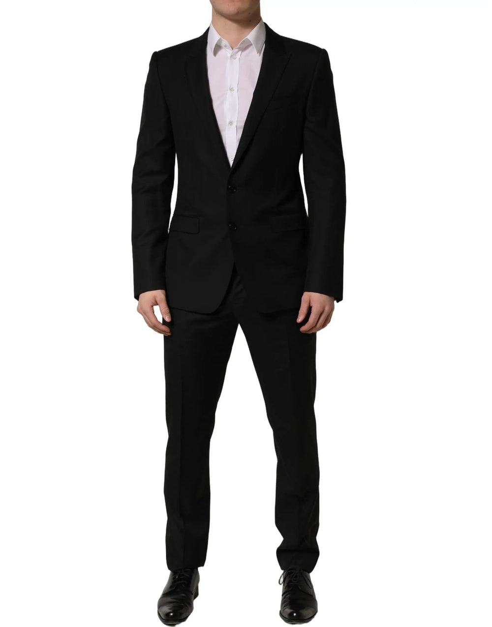 Dolce & Gabbana Sample Sale | Dolce & Gabbana Black Wool Slim Fit Formal 2 Piece Men Suit - | Designer outlet