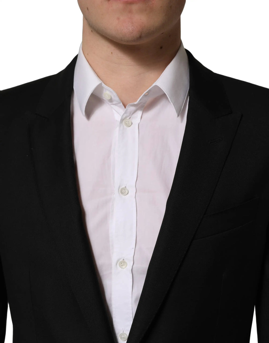 Dolce &amp; Gabbana Sample Sale | Dolce &amp; Gabbana Black Wool Slim Fit Formal 2 Piece Men Suit - | Designer outlet