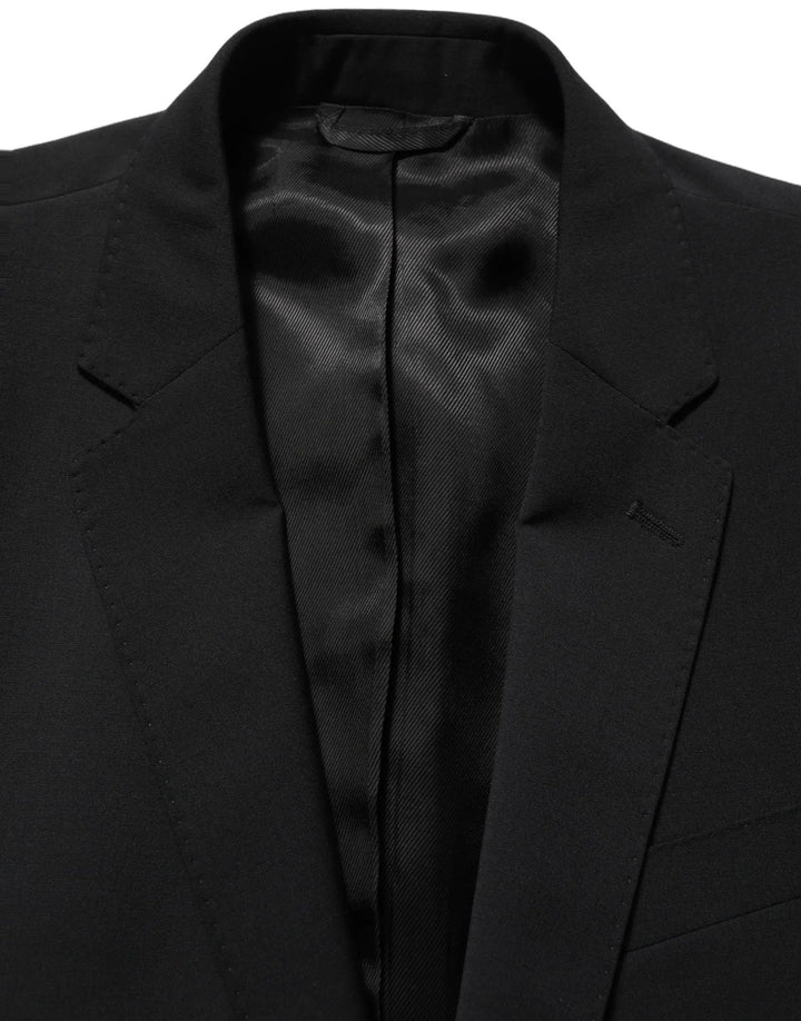 Dolce &amp; Gabbana Sample Sale | Dolce &amp; Gabbana Black Wool Slim Fit Formal 2 Piece Men Suit - | Designer outlet