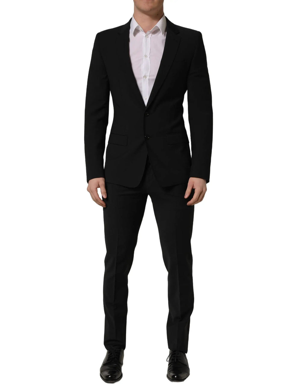 Dolce & Gabbana Sample Sale | Dolce & Gabbana Black Wool Slim Fit Formal 2 Piece Men Suit - | Designer outlet