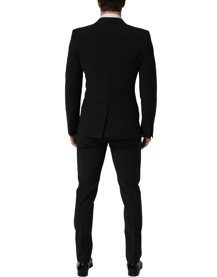 Dolce &amp; Gabbana Sample Sale | Dolce &amp; Gabbana Black Wool Slim Fit Formal 2 Piece Men Suit - | Designer outlet
