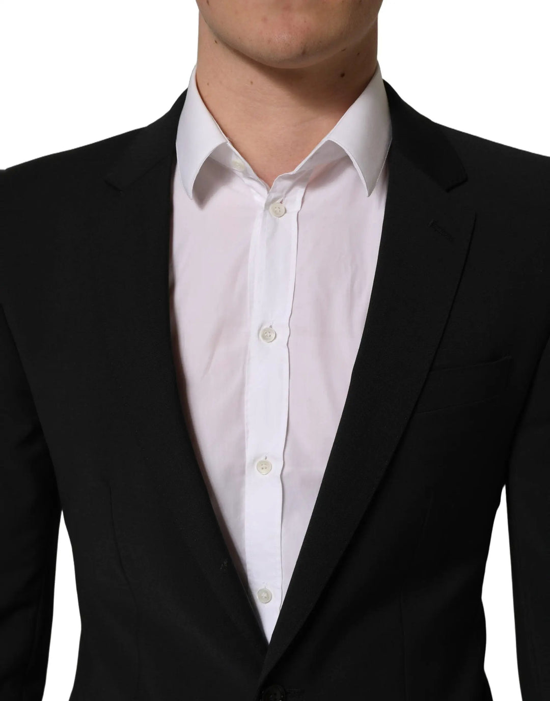 Dolce &amp; Gabbana Sample Sale | Dolce &amp; Gabbana Black Wool Slim Fit Formal 2 Piece Men Suit - | Designer outlet