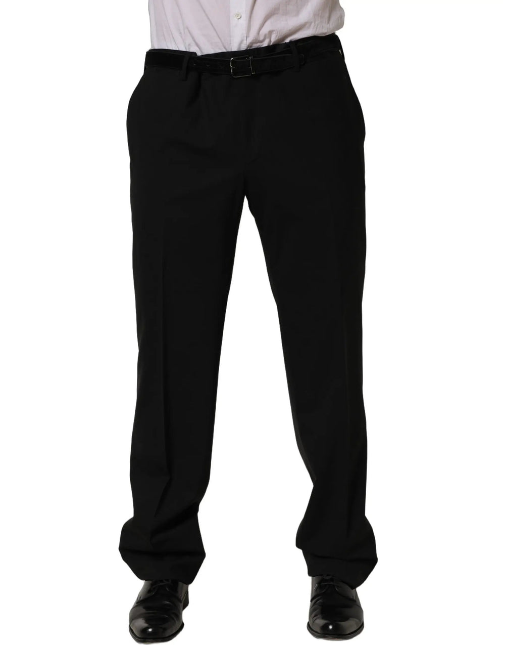 Dolce & Gabbana Sample Sale | Dolce & Gabbana Black Wool Tapered Leg Dress Trouser Pants - | Designer outlet